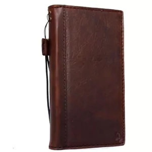 Echtleder Tasche für LG V20 Ausweisfenster Kreditkartenfächer Slim Design UK - Bild 1 von 6