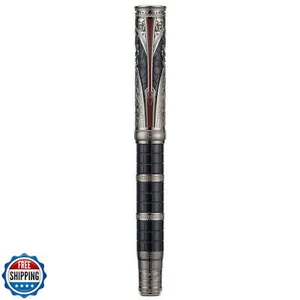 Hongdian D5X Fountain Pen Black Pen Fine Nib, Qin Dynasty Retro Chinese Totem - Picture 1 of 5