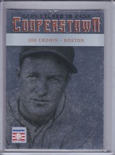 JOE CRONIN 2015 Panini Cooperstown Etched in Cooperstown Silver #38 (C6343)