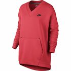 Nike Sportswear Tech Fleece Women's V-Neck Sweatshirt Ember Glow 803583-850