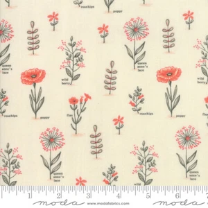 Moda - Le Pavot - Floral Botanical 100% Baumwolle Stoff Patchwork Quilten - Bild 1 von 1