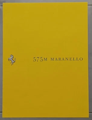 FERRARI 575 M Maranello 2002 Depliant Ufficiale USATO n 1777-02 Testi ITA -ENG - Immagine 1 di 4