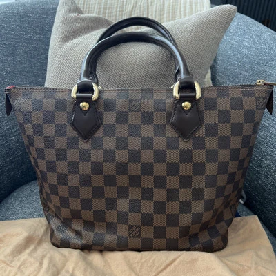 Louis Vuitton Damier Saleya PM сумка с короткими ручками Дамская сумка верхняя ручка наплечная сумка W пыли сумка - Изображение 1 из 4