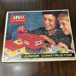 Vintage 1961 LEGO SYSTEM by SAMSONITE 717 Junior Constructor 250pc Not Complete - Picture 1 of 9