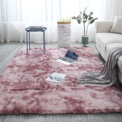 Anti-Skid Mats Floor Carpet Soft Fluffy Shaggy Rugs Room Bedroom Home Area Rug - Image 1 of 4