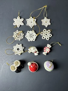 Lenox Weihnachten 12 Stück Miniatur Porzellan Weihnachtsschmuck Teilset - Bild 1 von 8
