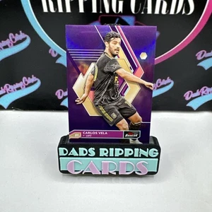 2023 Topps Finest MLS - Carlos Vela #10 Purple Refractor /250 - Picture 1 of 5