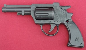 Vintage USSR Juguete Revolver Con Comunista Stars Old Big Soviético Plástico - Picture 1 of 7