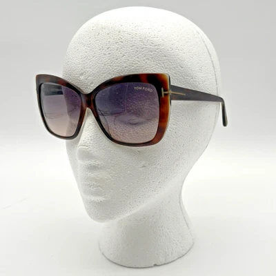 Tom Ford Irina TF390 Acetato Cuadrado Suave Mujer Ojo de Gato Gafas de Sol Estuche Italia Foto 1 de 4