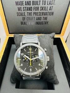 Shinola Canfield Sport Chrono Gunmetal Black Dial Men's Watch S0120224031 - Picture 1 of 5