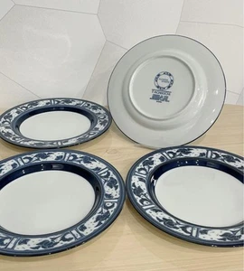 Juego de 4 Platos Grandes Tachikichi Patrón Único Cerámica Usado - Imagen 1 de 5