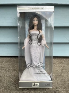 Barbie Puppe 2002 Birthstone Collection April Diamond Mattel B3412 brünett Neu in OVP - Bild 1 von 16