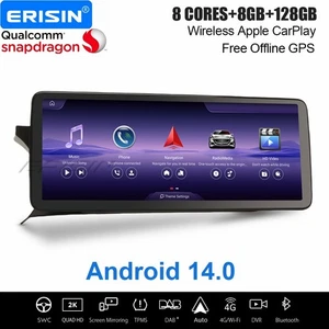 12,3" GPS 128GB Android 14 CarPlay Autoradio Mercedes Benz C-Klasse W204 NTG 4.5 - Bild 1 von 24