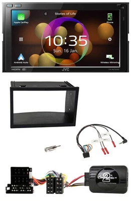 JVC DAB Lenkrad 2DIN Bluetooth USB Autoradio für VW Golf 4 Polo Passat ISO - Bild 1 von 4
