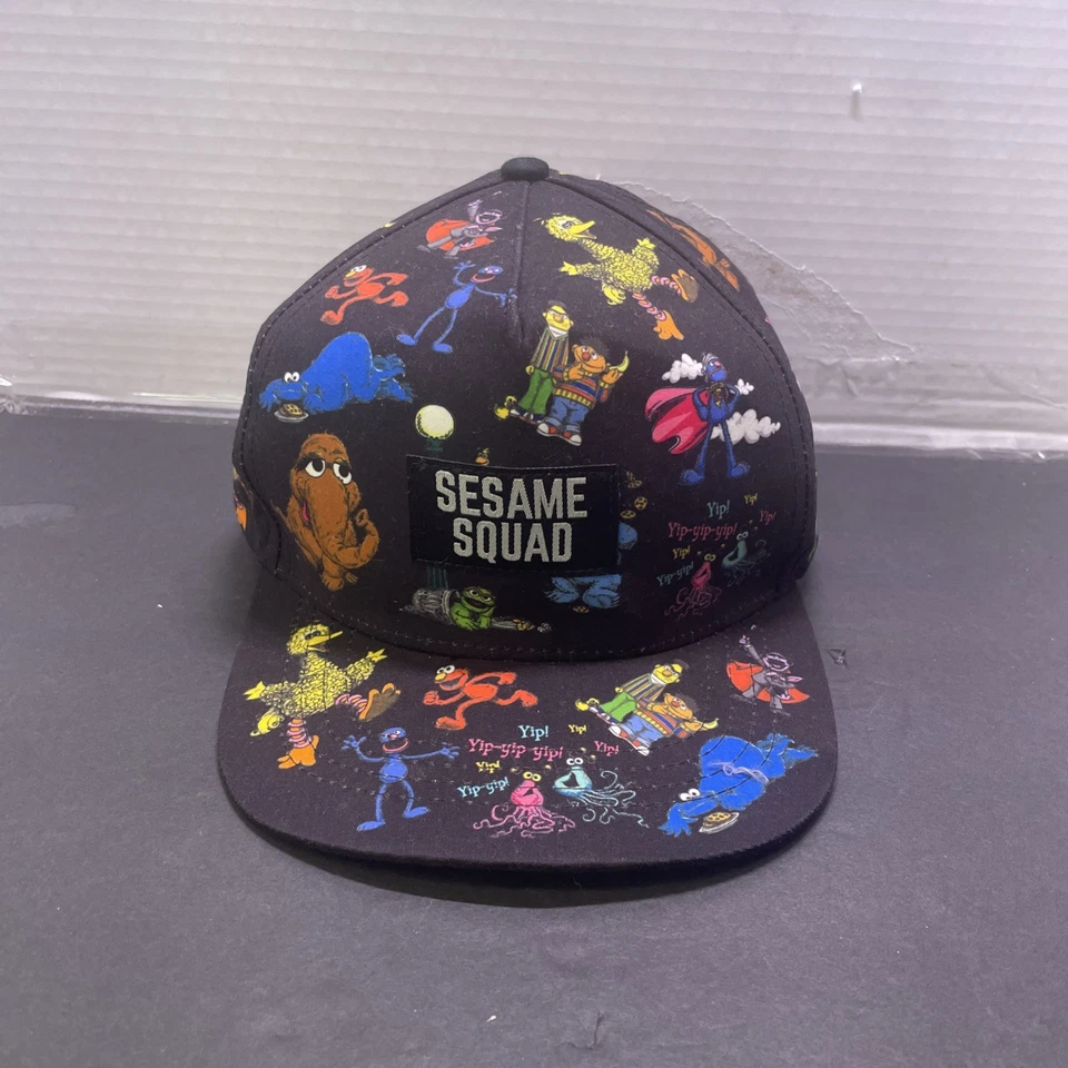 原装芝麻街队帽可调节平沿帽活力-青少年尺寸 — 第 1/4 张图片