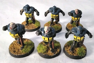 I-Kore Void 1.1 Unit of 6 Metal Infantry Explosive Belts Figures 28mm Painted - Image 1 of 4