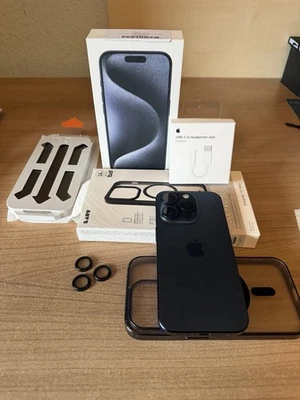 I Phone 15 Pro, 128 GB, Titan Blau, wie Neu! - Bild 1 von 4