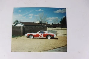 Foto auto da corsa vintage anni 80 a colori - Stock Car #74 "Magazzino pneumatici" - originale - Foto 1 di 3