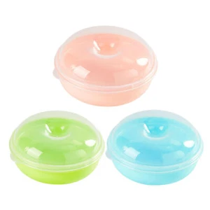 1Pc Round Bread Box Food Container Organizer for Bagels Portable Storage - Picture 1 of 14