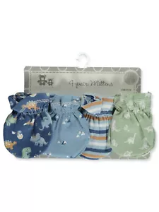 Cribmates Baby Jungen 4er Pack Fäustlinge - Blau/Multi, Einheitsgröße - Bild 1 von 3