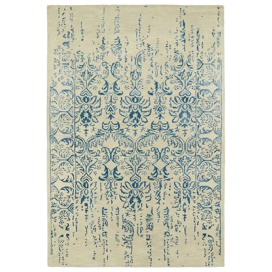 Kaleen Rugs Mercery Area Rug, Blue, 3'6"x5'6" - MER03-17-3656 - Image 1 of 1