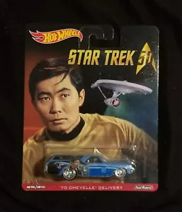 Hot Wheels Star Trek 50th Anniversary ‘70 Chevelle Delivery Sulu Real Riders NEW - Picture 1 of 4