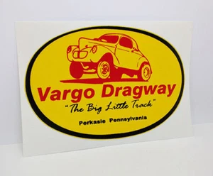 Vargo Dragway Vintage Style DECAL, Vinyl car STICKER, racing, hot rod, rat rod - Picture 1 of 3