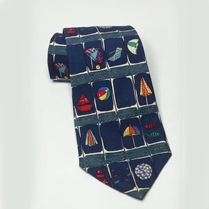 GANT Me Dress Tie 4" wide 58" long Cotton Beach Party Theme USA - Picture 1 of 9