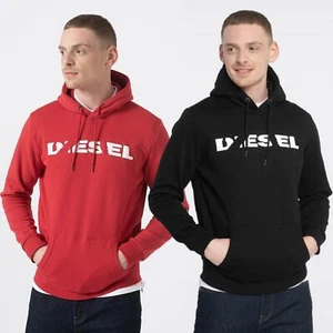 DIESEL S AGNES BRO SWEAT Mens Hoodie Sweat Pullover Fleece Hooded Sweatshirt - Picture 1 of 9