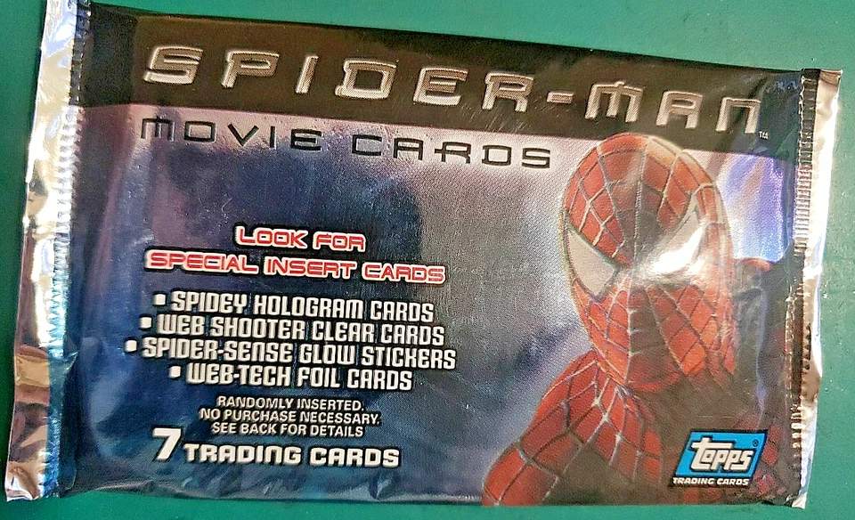 2002 Topps SPIDERMAN movie Cards WAX Pack