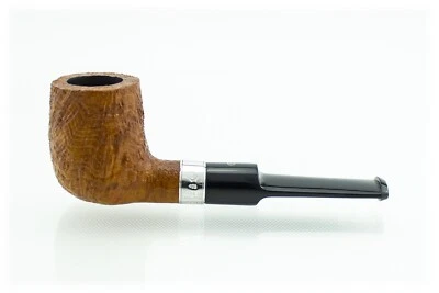 Pipe Ashton Oldchurch XXX221 Billiard Dritta Sabbiata Arancione Silver England - Image 1 of 4