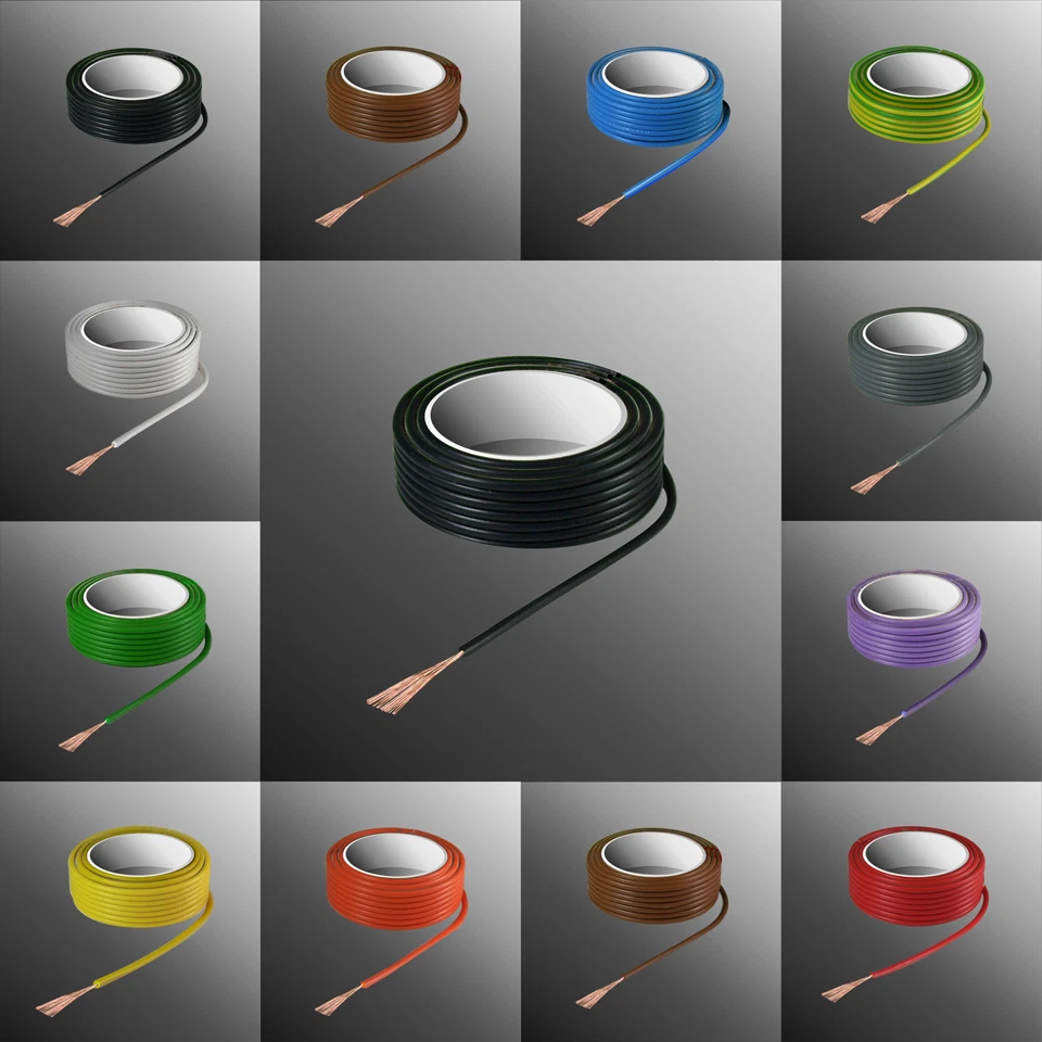 H05V-K H07V-K LIY PVC Kabel Litze Schaltlitze Einzelader Verdrahtung flexibel - Bild 1 von 1