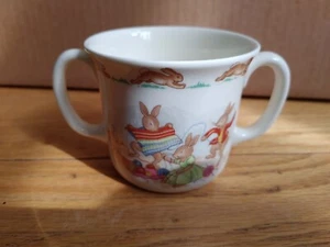 Vintage 1984 Royal Doulton Bunnykins Double Handle Child’s Cup Mug - Picture 1 of 4