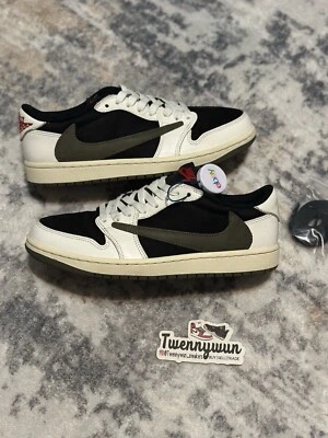 Talla 9 - Jordan 1 Retro OG x Travis Scott Low Olive W Foto 1 de 4
