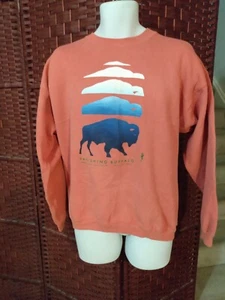 Vintage Vanishing Buffalo Sweatshirt Michael Morgulis Art Adult Large - Bild 1 von 4