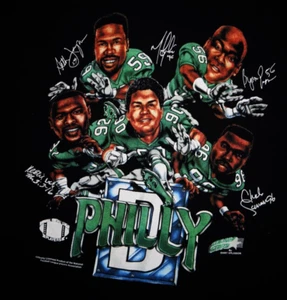 Philly Stadium Stars Size XL Shirt NFL Philadelphia Eagles Caricature Players - Picture 1 of 4