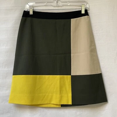 Falda Kate Spade Mujer 6 Colores Bloque Amarillo Verde Beige Estilo Retro Mini Foto 1 de 4