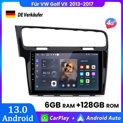 Für VW Golf VII 2013-2017 Carplay Android13.0 Autoradio GPS NAVI BT DAB+ 6+128GB - Bild 1 von 4