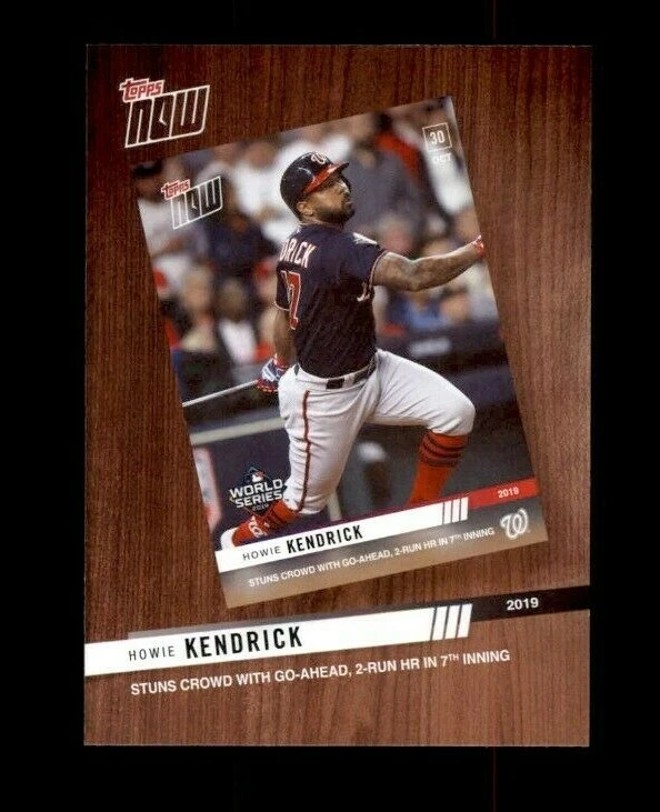  2020 Topps Best of Topps Now #BTN2 Howie Kendrick (ref 108205) - Image 1 of 1