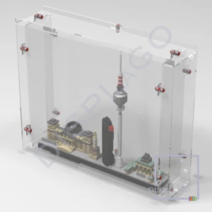 Wall Mounted Display Case for LEGO® Architecture #21027 Berlin - Picture 1 of 1
