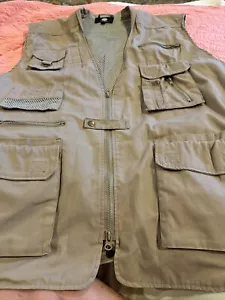 Rocco 2XL Tactical Conceal Hunting vest TAN. MULTIPLE POCKETS/pouches. Lined - Picture 1 of 24