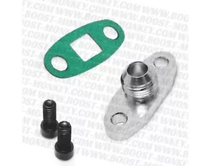 TURBO OIL DRAIN Flange Gasket ADAPTER KIT AN10 -AN MALE Fitting borg s366 s300 - Bild 1 von 1