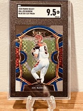 2020 Panini Select Joe Burrow RC Die Cut Blue Prizm SGC 9.5 Mint #46 Rookie💎💎