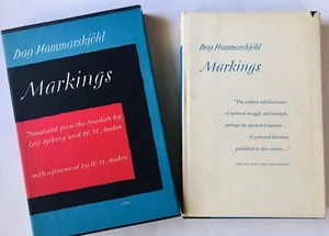 Markings by Dag Hammarskjold Transl by W.H. Auden Leif Sjoberg Knopf 1968 2nd Pr - Picture 1 of 12