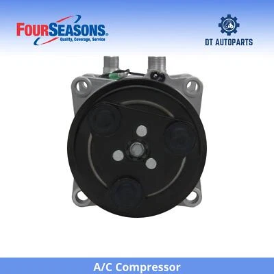 Compresor de aire acondicionado para Chevrolet C60 Kodiak 1990-1996 4 estaciones 1991 1992 1993 1994 Foto 1 de 4