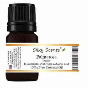 Palmarosa Organic Essential Oil (Cymbopogon Martinii Var Motia) 100% Pure - Picture 1 of 14