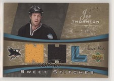 2006-07 Upper Deck Sweet Shot Sweet Stitches Dual /50 Joe Thornton #SS-TH