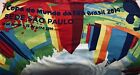 FIFA world cup BRAZIL large wrap scarf multi colour RARE Official fringe🏆⚽️2014
