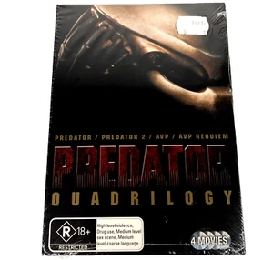 Predator Quadrilogy  DVD 4 Movies (1987-2007) + Slip Cover  Brand New & Sealed - Picture 1 of 13