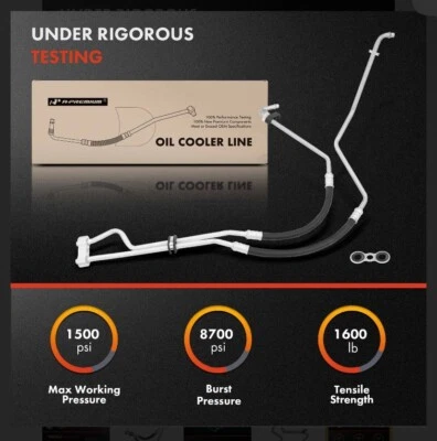 Inlet&Outlet Engine Oil Cooler Line Hose Chevy Blazer 96-05 GMC Sonoma 96-03 - Image 1 of 4